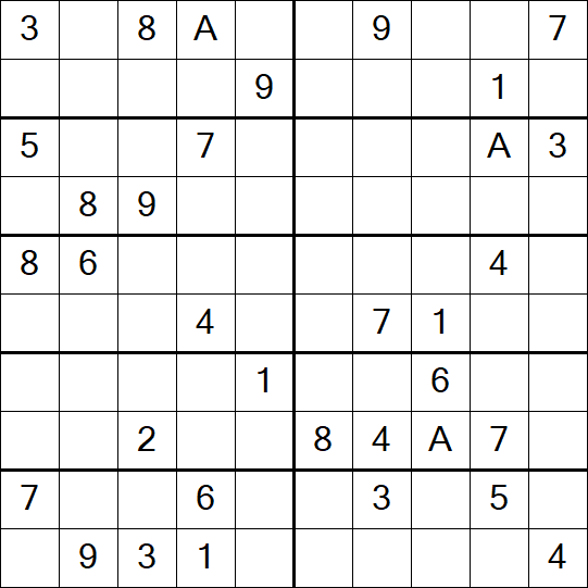 Sudoku 10x10 - Difficile