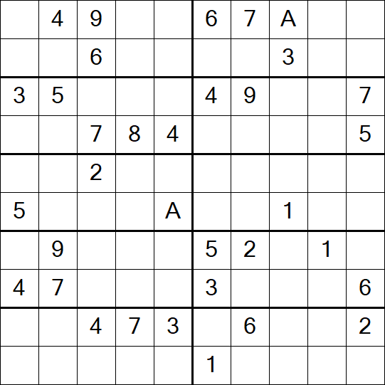 Sudoku 10x10 - Difficile