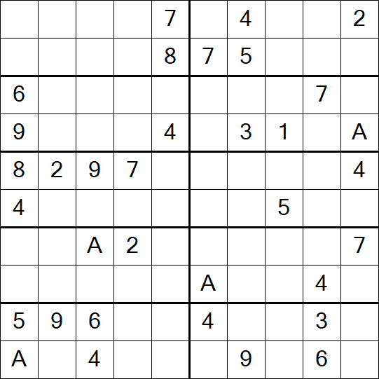 Sudoku 10x10 - Difficile