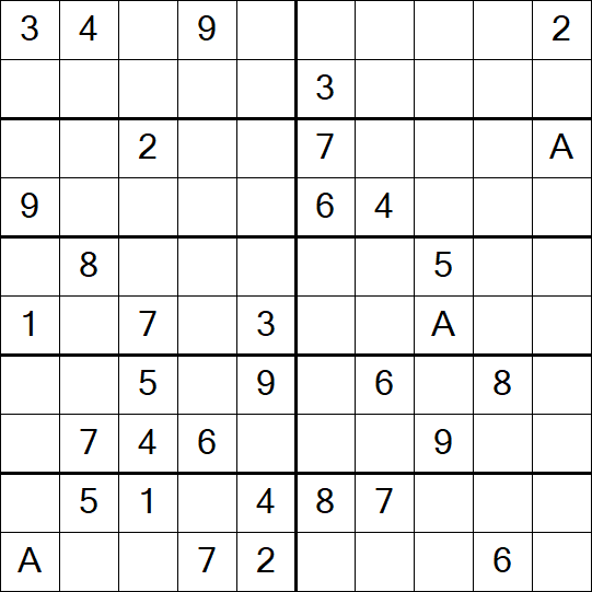 Sudoku 10x10 - Difficile