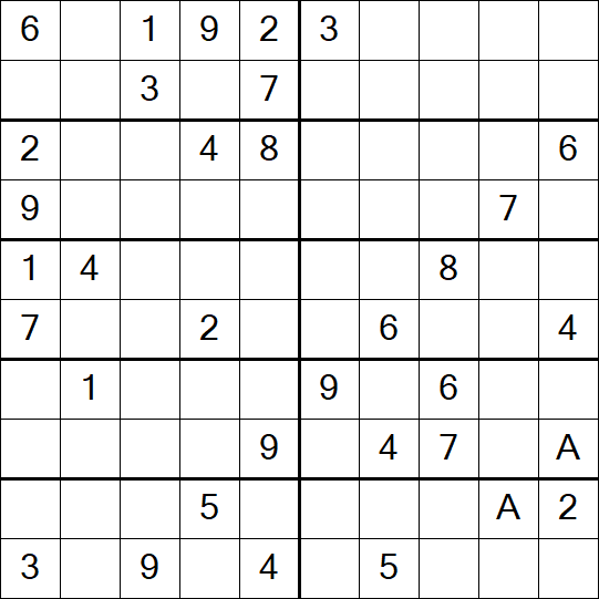Sudoku 10x10 - Difficile