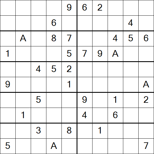 Sudoku 10x10 - Difficile