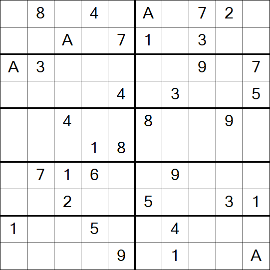 Sudoku 10x10 - Difficile