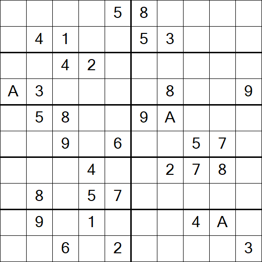 Sudoku 10x10 - Difficile