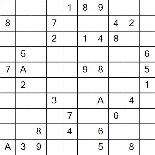Sudoku 10x10 - Difficile