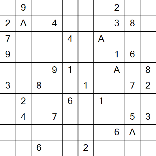 Sudoku 10x10 - Difficile