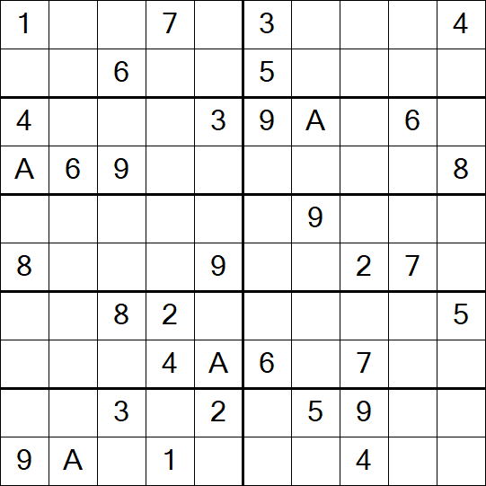 Sudoku 10x10 - Difficile