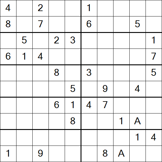 Sudoku 10x10 - Difficile