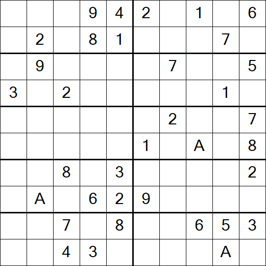 Sudoku 10x10 - Difficile
