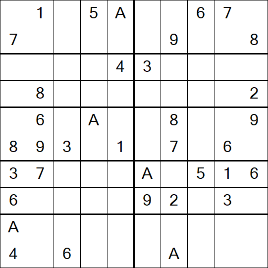 Sudoku 10x10 - Difficile