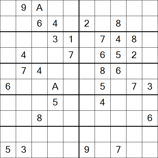 Sudoku 10x10 - Difficile