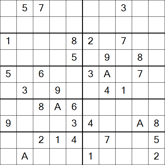 Sudoku 10x10 - Difficile
