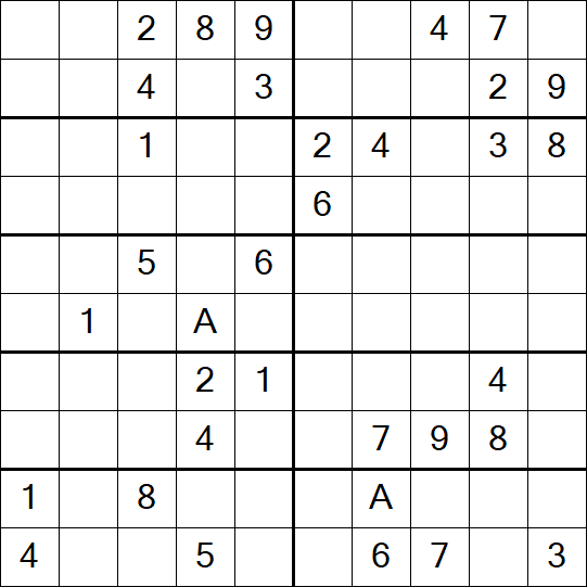 Sudoku 10x10 - Difficile