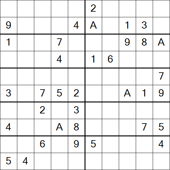 Sudoku 10x10 - Difficile