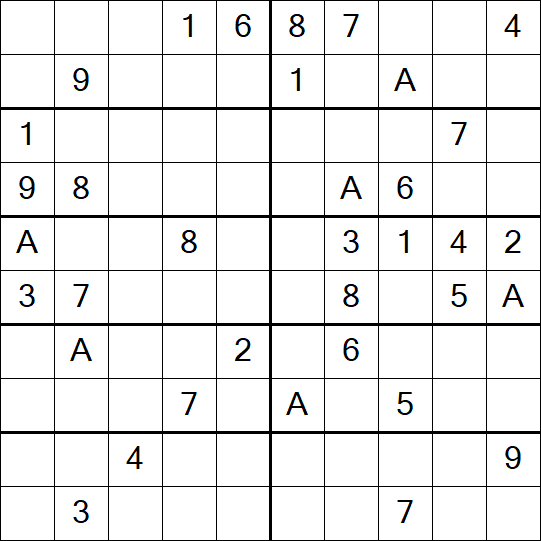Sudoku 10x10 - Hard
