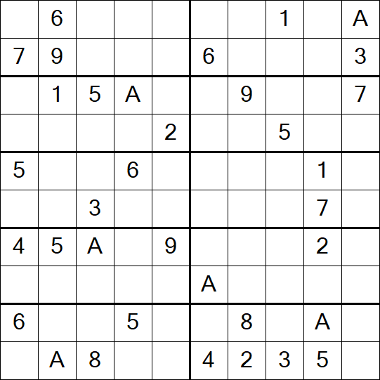 Sudoku 10x10 - Hard