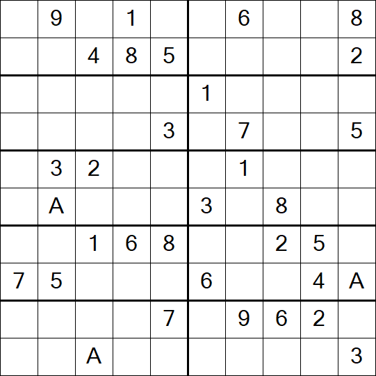 Sudoku 10x10 - Hard
