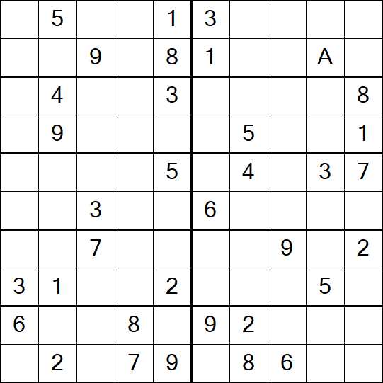 Sudoku 10x10 - Hard
