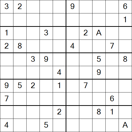 Sudoku 10x10 - Hard