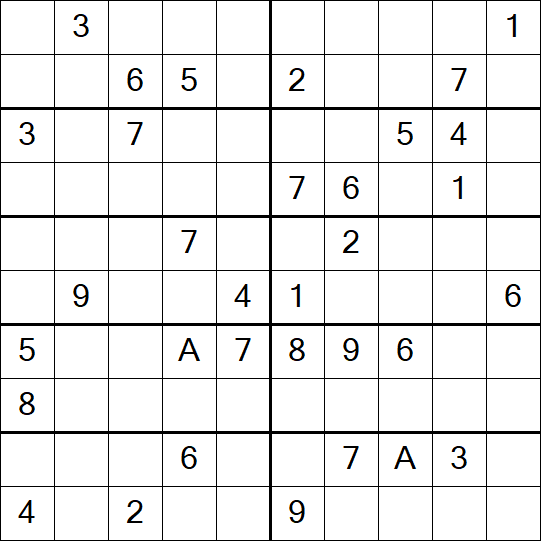 Sudoku 10x10 - Hard