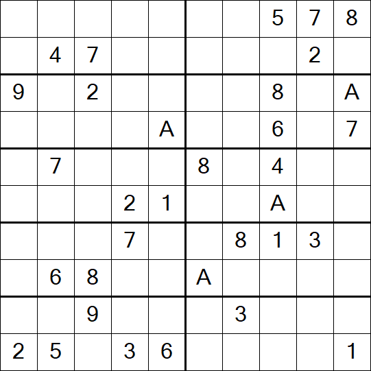 Sudoku 10x10 - Schwierig