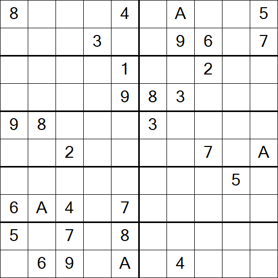 Sudoku 10x10 - Hard