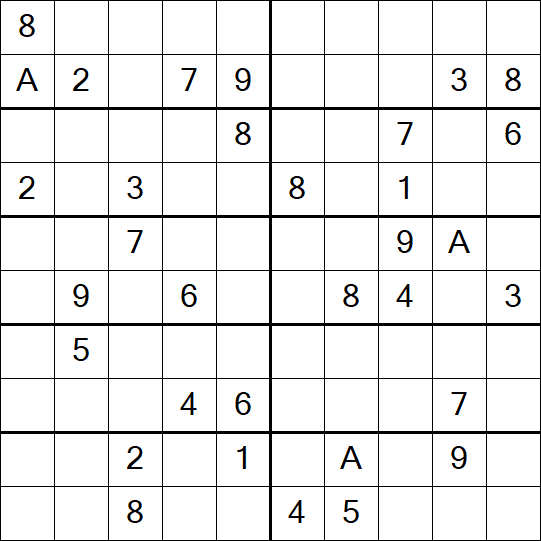Sudoku 10x10 - Hard