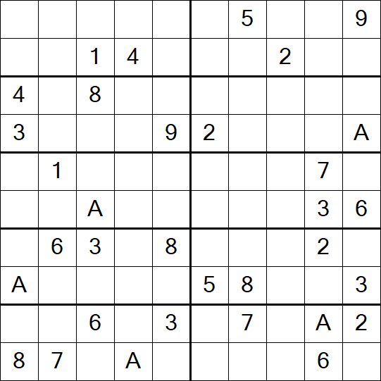Sudoku 10x10 - Hard