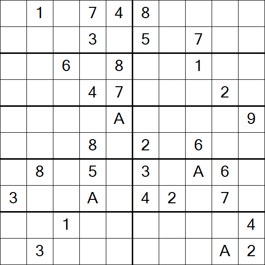 Sudoku 10x10 - Hard