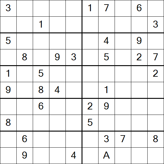 Sudoku 10x10 - Hard