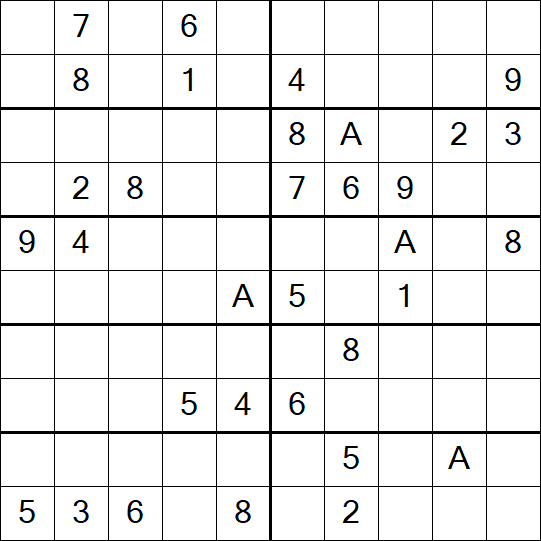 Sudoku 10x10 - Hard