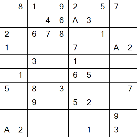 Sudoku 10x10 - Medium