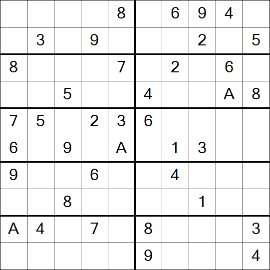 Sudoku 10x10 - Moyen