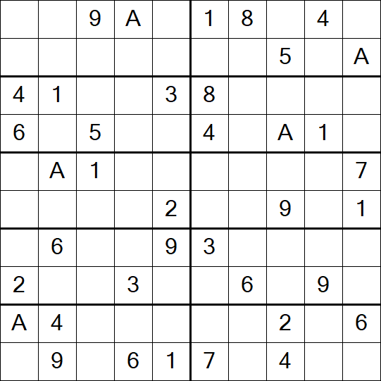 Sudoku 10x10 - Moyen