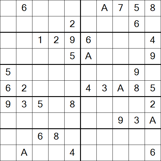 Sudoku 10x10 - Moyen