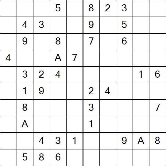 Sudoku 10x10 - Moyen
