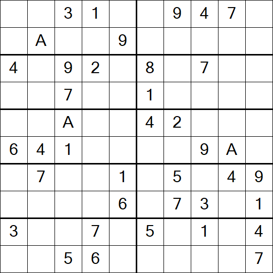 Sudoku 10x10 - Moyen