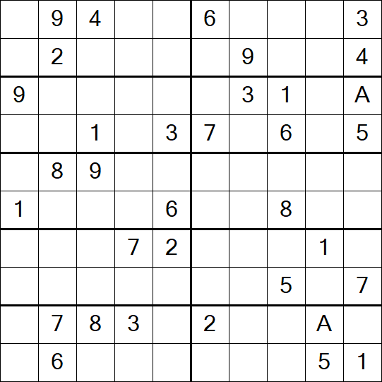 Sudoku 10x10 - Medium