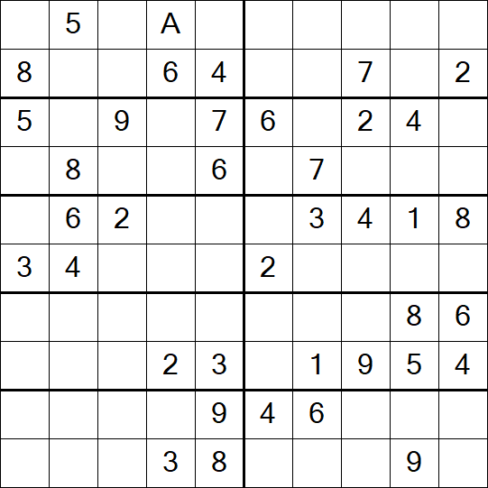 Sudoku 10x10 - Médio