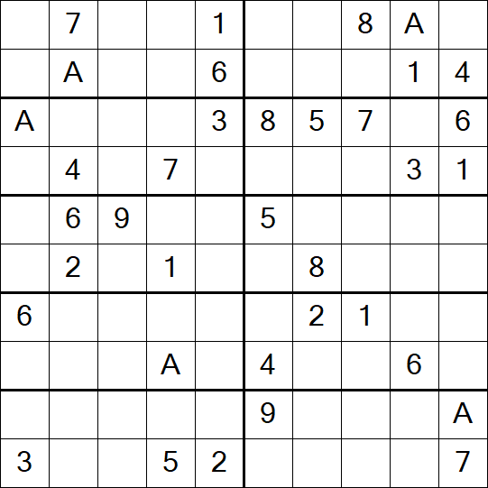 Sudoku 10x10 - Médio