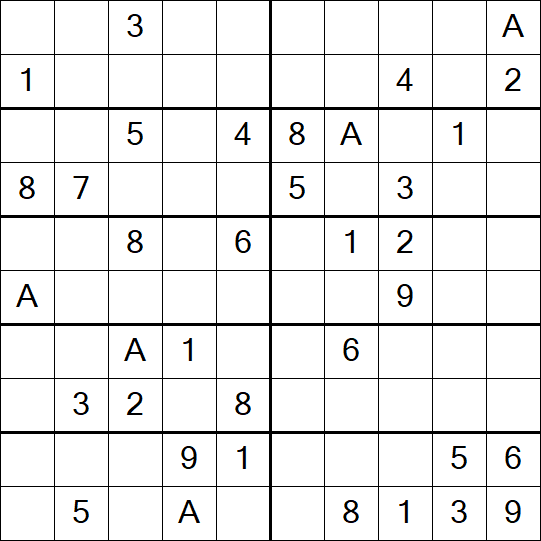 Sudoku 10x10 - Medium