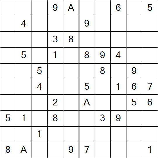 Sudoku 10x10 - Medium