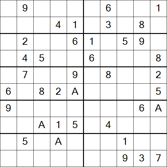 Sudoku 10x10 - Medium