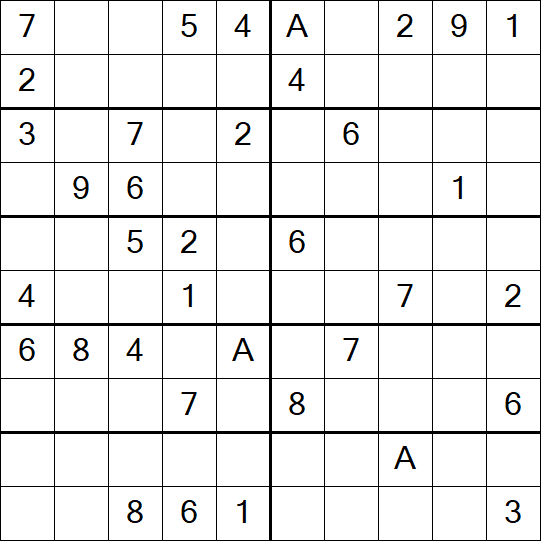 Sudoku 10x10 - Medium