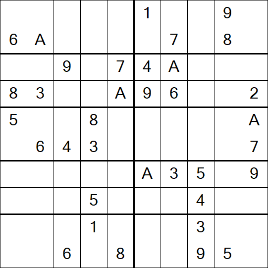 Sudoku 10x10 - Medium