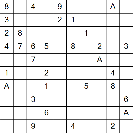 Sudoku 10x10 - Medium