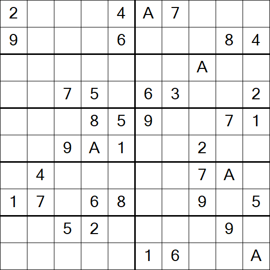 Sudoku 10x10 - Médio