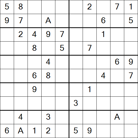 Sudoku 10x10 - Mittel
