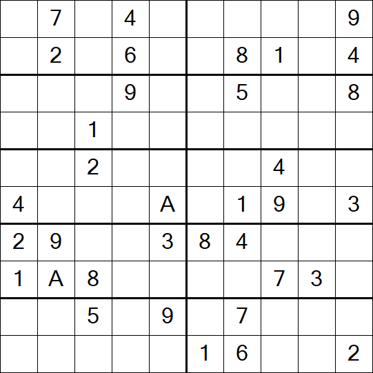 Sudoku 10x10 - Médio
