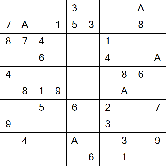 Sudoku 10x10 - Médio